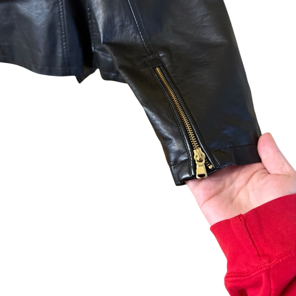 The Limited Women's Black Faux Leather Jacket - Picture 5 of 9